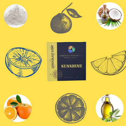 Savon corporel parfumé à froid probiotique Sunshine avec mélange d'orange douce