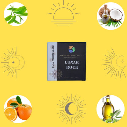 Lunar Rock Probiotic Cold Process Savon corporel parfumé avec mélange d'huile d'arbre à thé